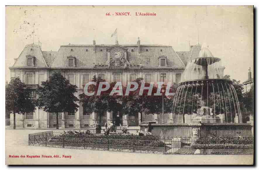 Nancy. L'Académie — Maison des Magasins Hénin, édit. Nancy, n° 66