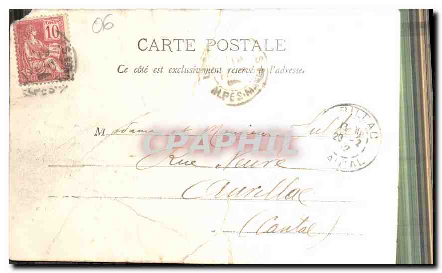 CPA Cannes La Porte  — Verso