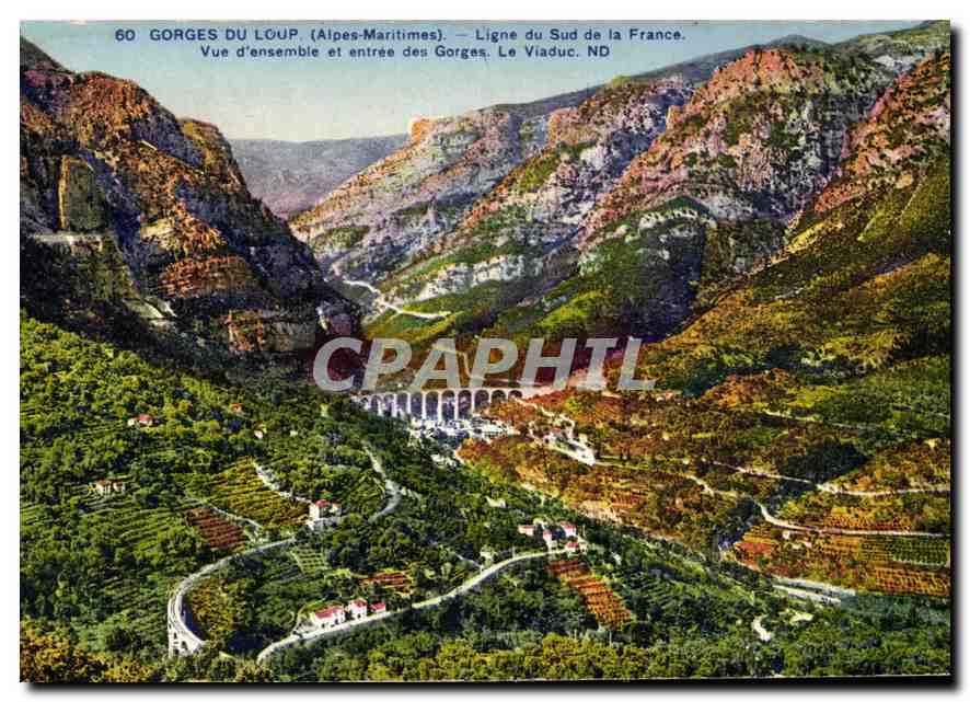 CPA Gorges du Loup Alpes Maritimes Ligne du Sud de la France 