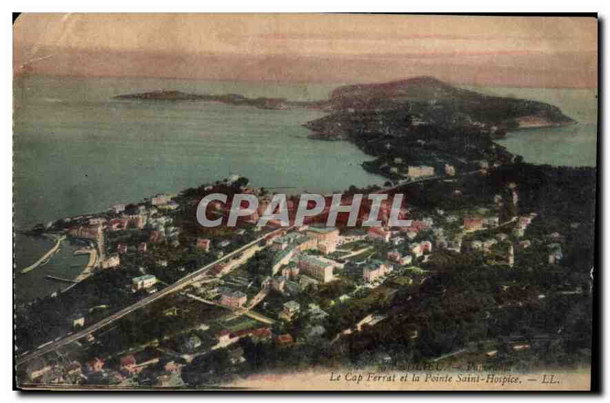 Le Cap Ferrat et la Pointe Saint-Hospice — LL. — Papier à lettres