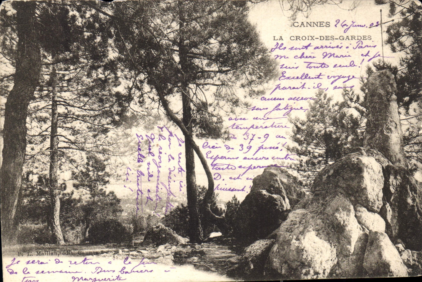 Cannes - La Croix-des-Gardes — P. L. Maillan, édit. Cannes