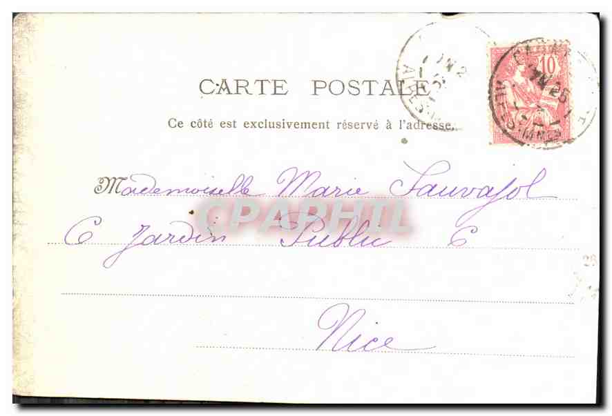Cannes - La Croix-des-Gardes — P. L. Maillan, édit. Cannes — Reverso