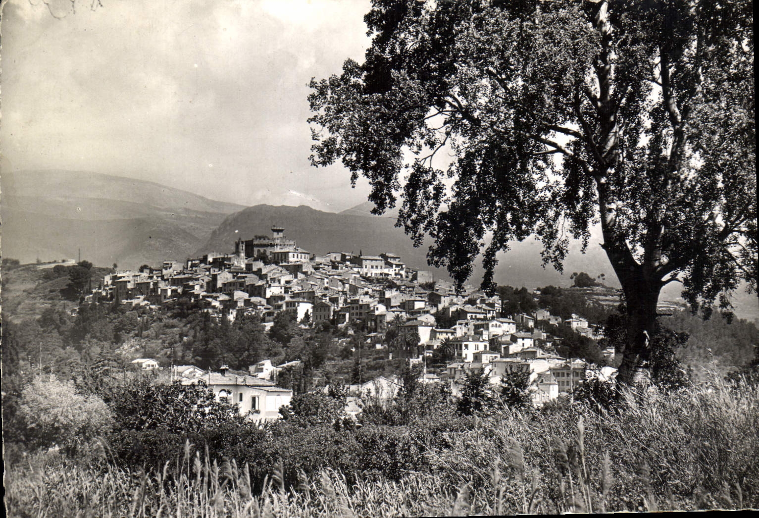 CPA Cagnes sur Mer Vue generale du vieux village 