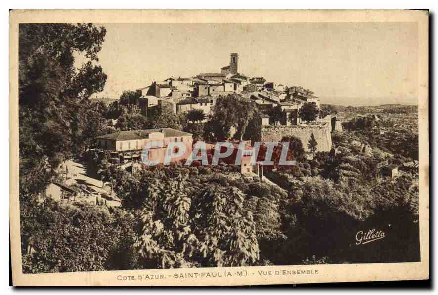 CPA Cote d'Azur Saint Paul AM Vue d'Ensemble 