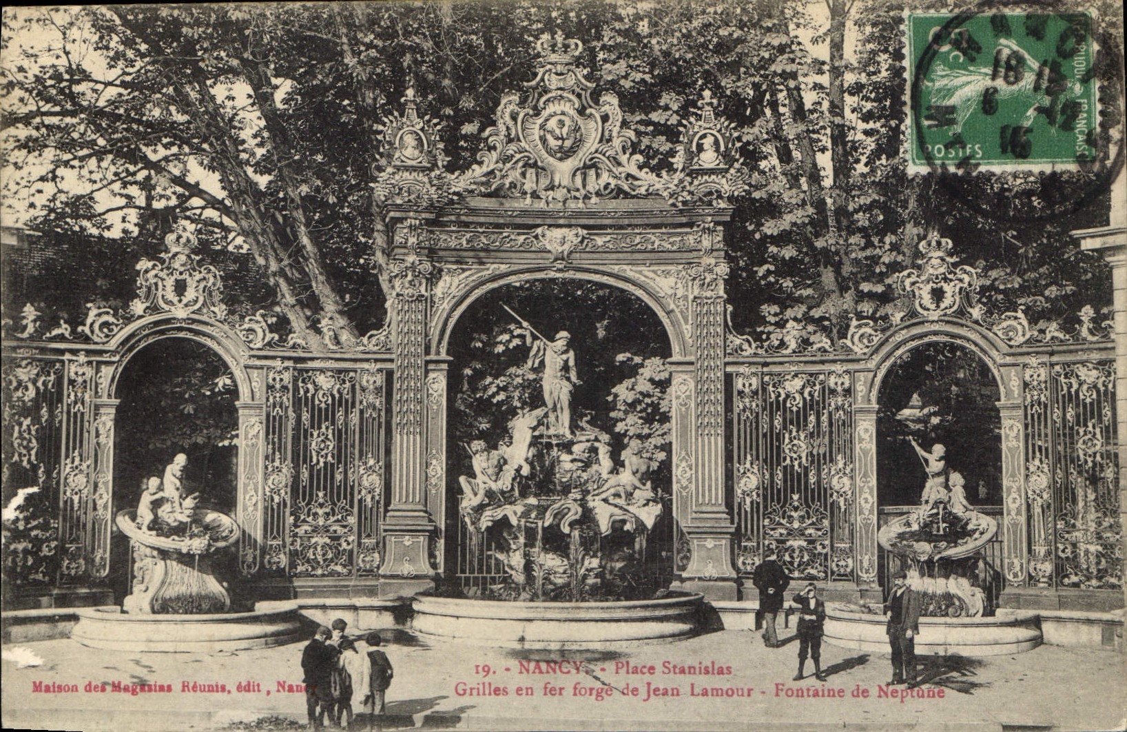 CPA Nancy Place Stanislas Grilles en fer forge de Jean Lamour 