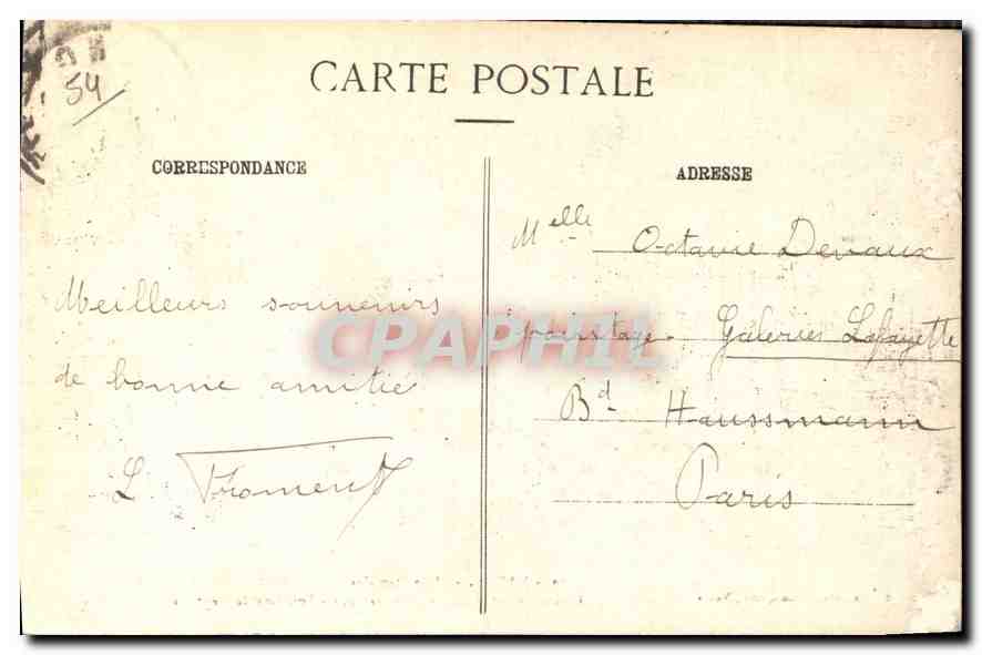 CPA Nancy Place Stanislas Grilles en fer forge de Jean Lamour  — Rückseite
