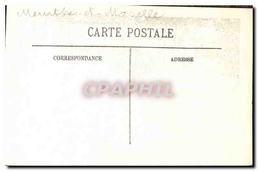 CPA Nancy La Fontaine de Neptune  — Rückseite