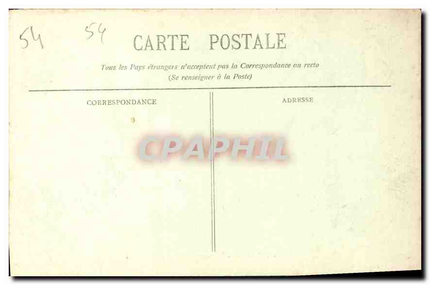 CPA Nancy Fontaine de Neptune  — Rückseite