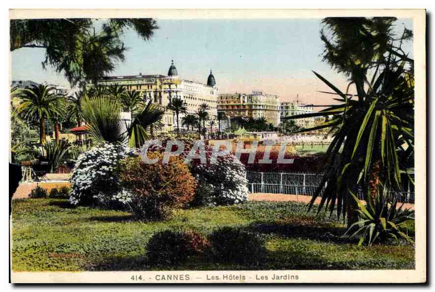 CPA Cannes Les Hotels Les Jardins 