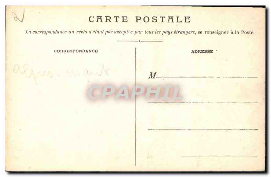 CPA Nice Grotte du Jardin Public  — Rückseite