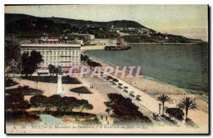CPA Nice Le Monument du Centennaire et le Boulevard du Midi 