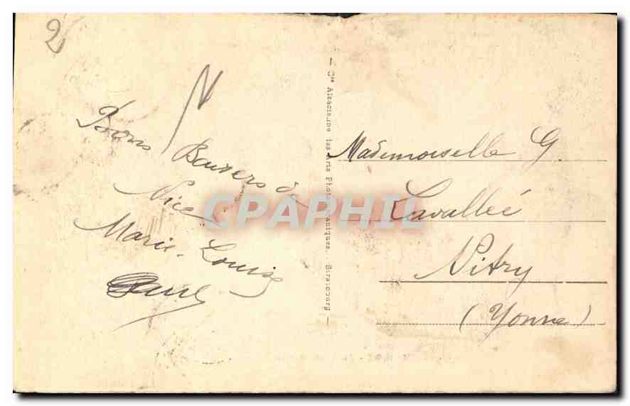 CPA Nice Au Chateau La Tour Bellanda  — Rückseite