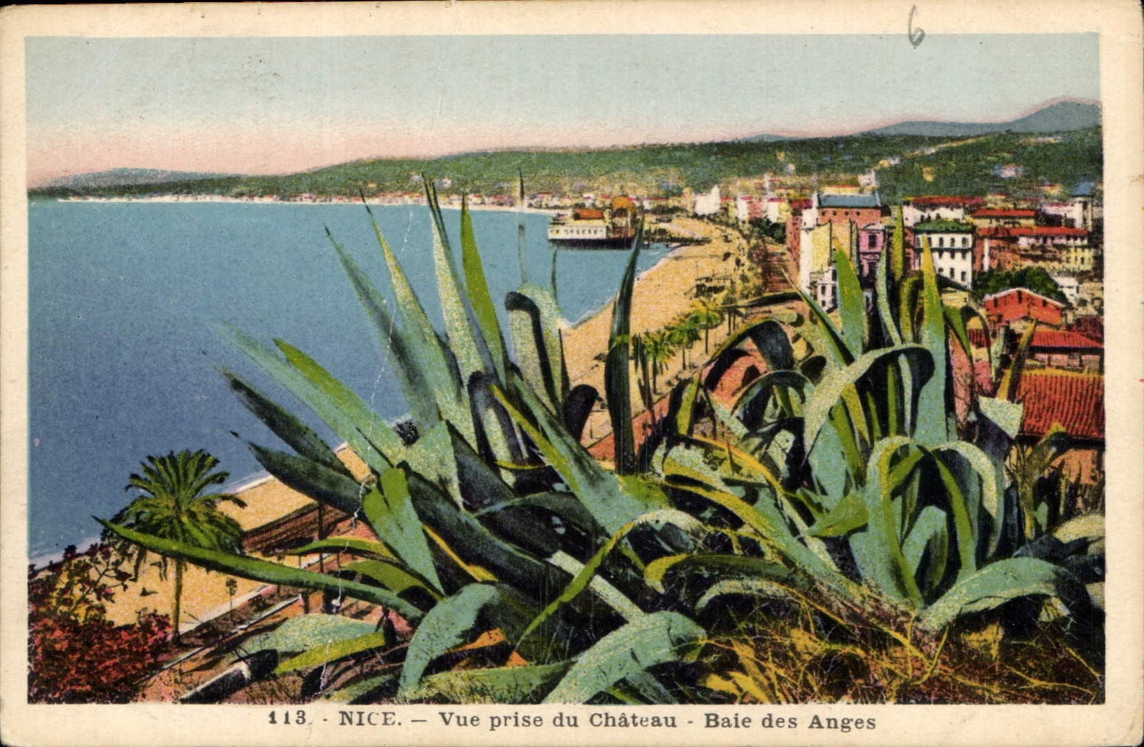 CPA Nice Vue prise du Chateau Baie des Anges 
