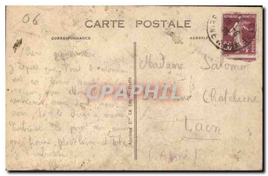 CPA Nice Havrais Vue Generale  — Verso
