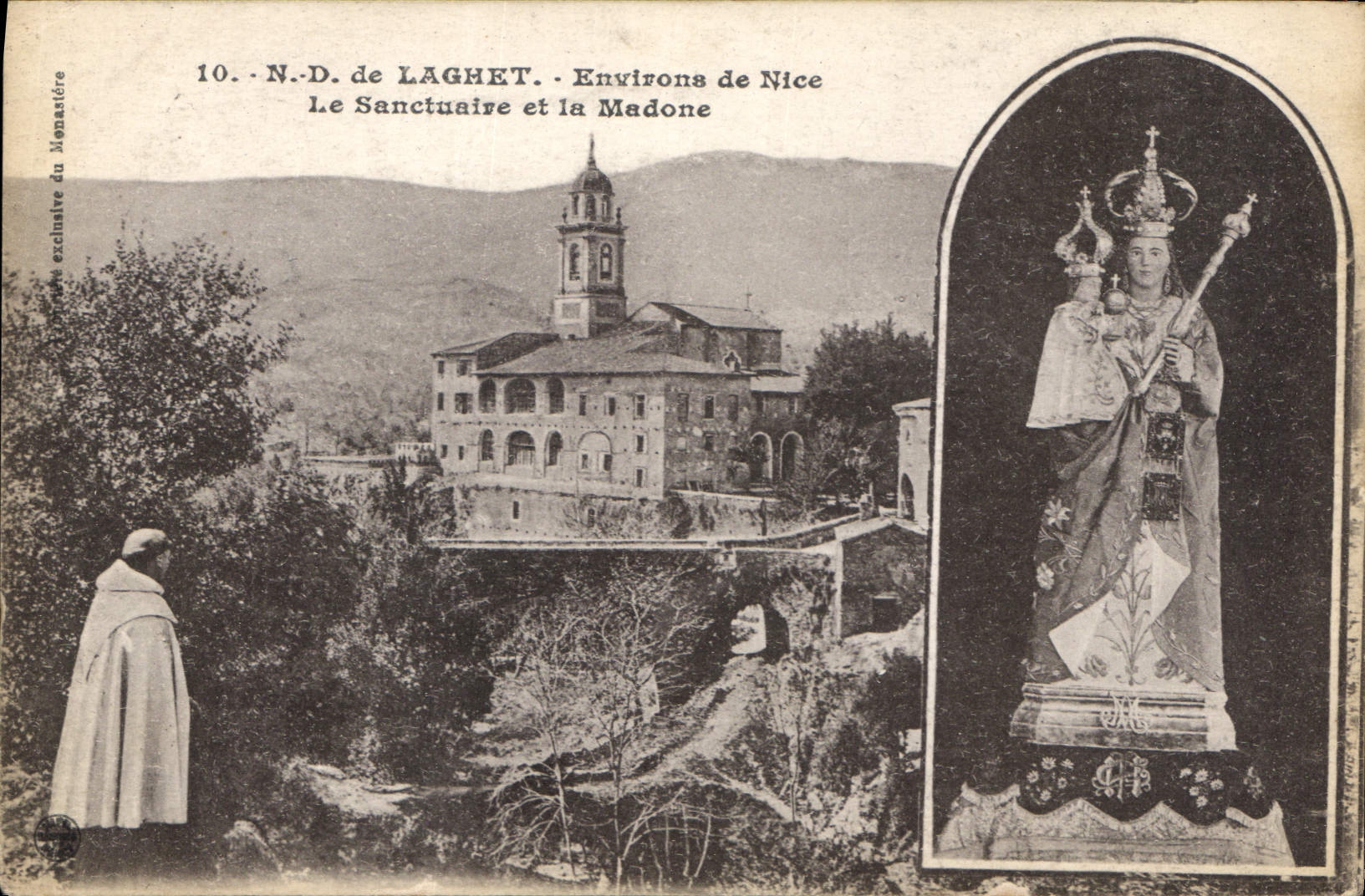 CPA ND de Laghet Environs de Nice Le Sanctuaire et la Madone 
