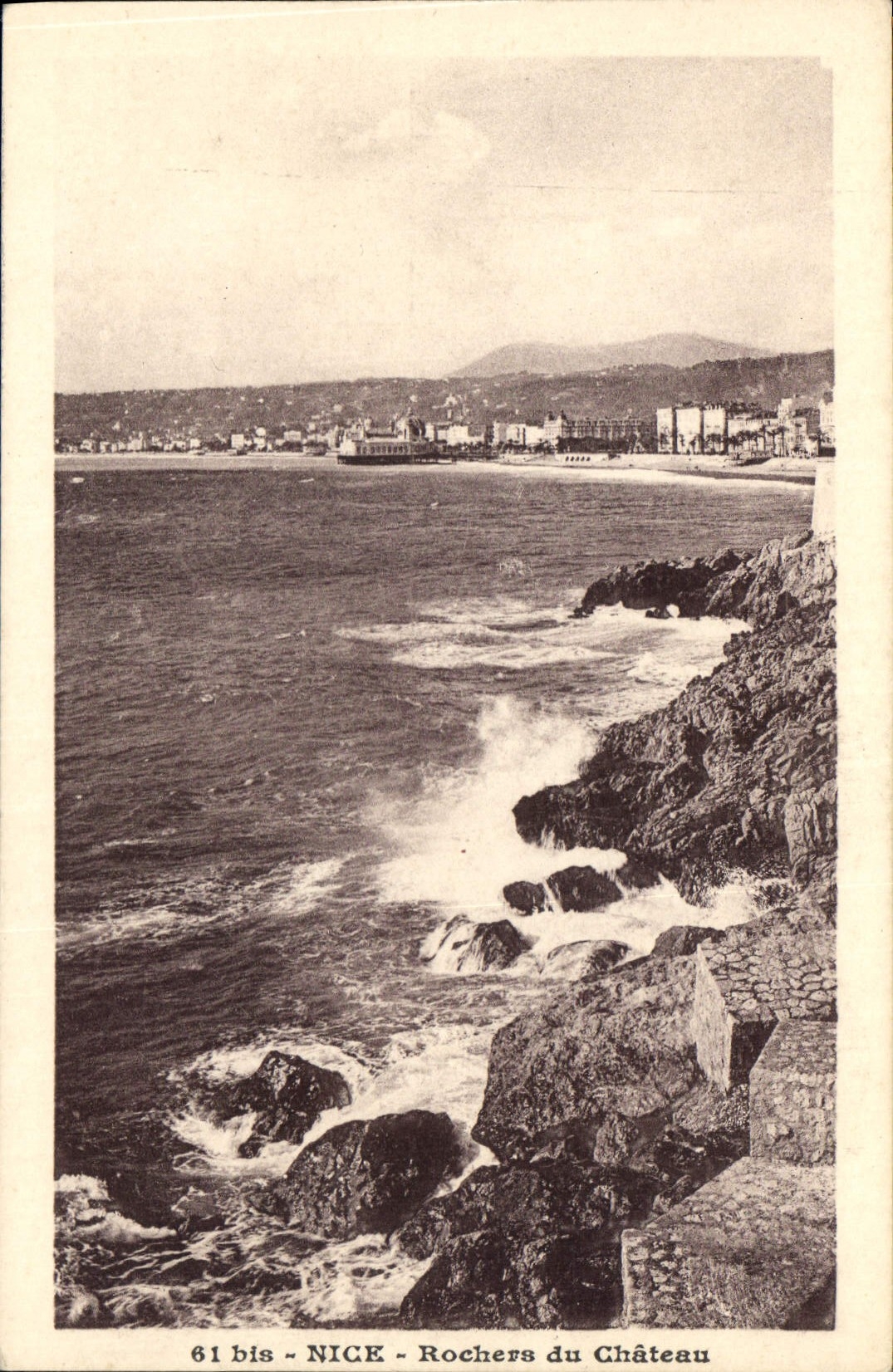 CPA Nice Rochers du Chateau 