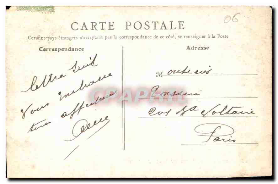 CPA Lac du Cap Ferrat Saint Jean  — Rückseite
