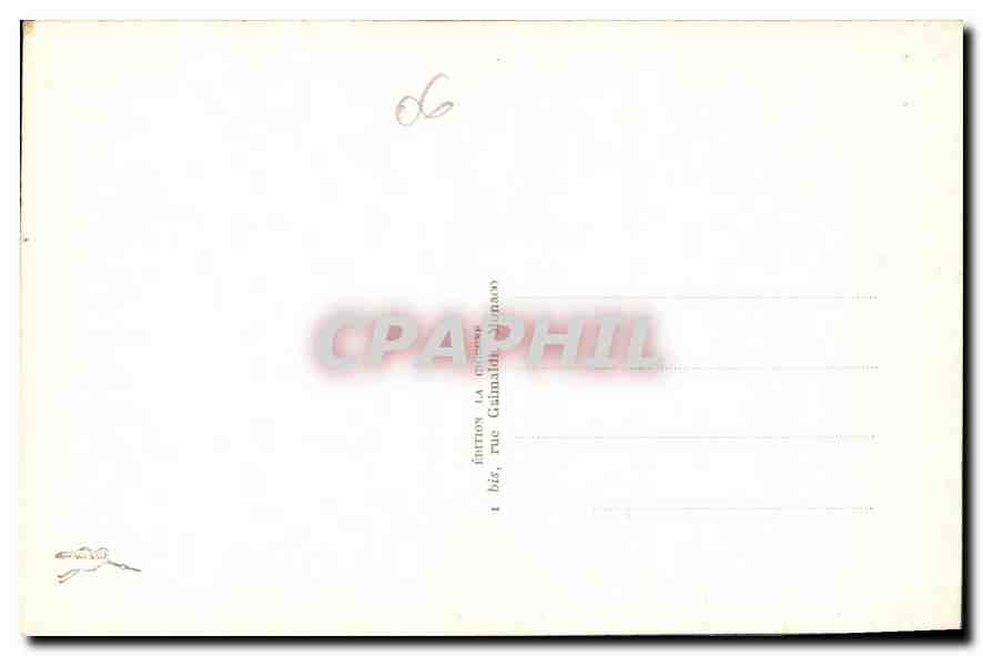 CPA Menton Vue prise du Boulevard de Garavan  — Rückseite