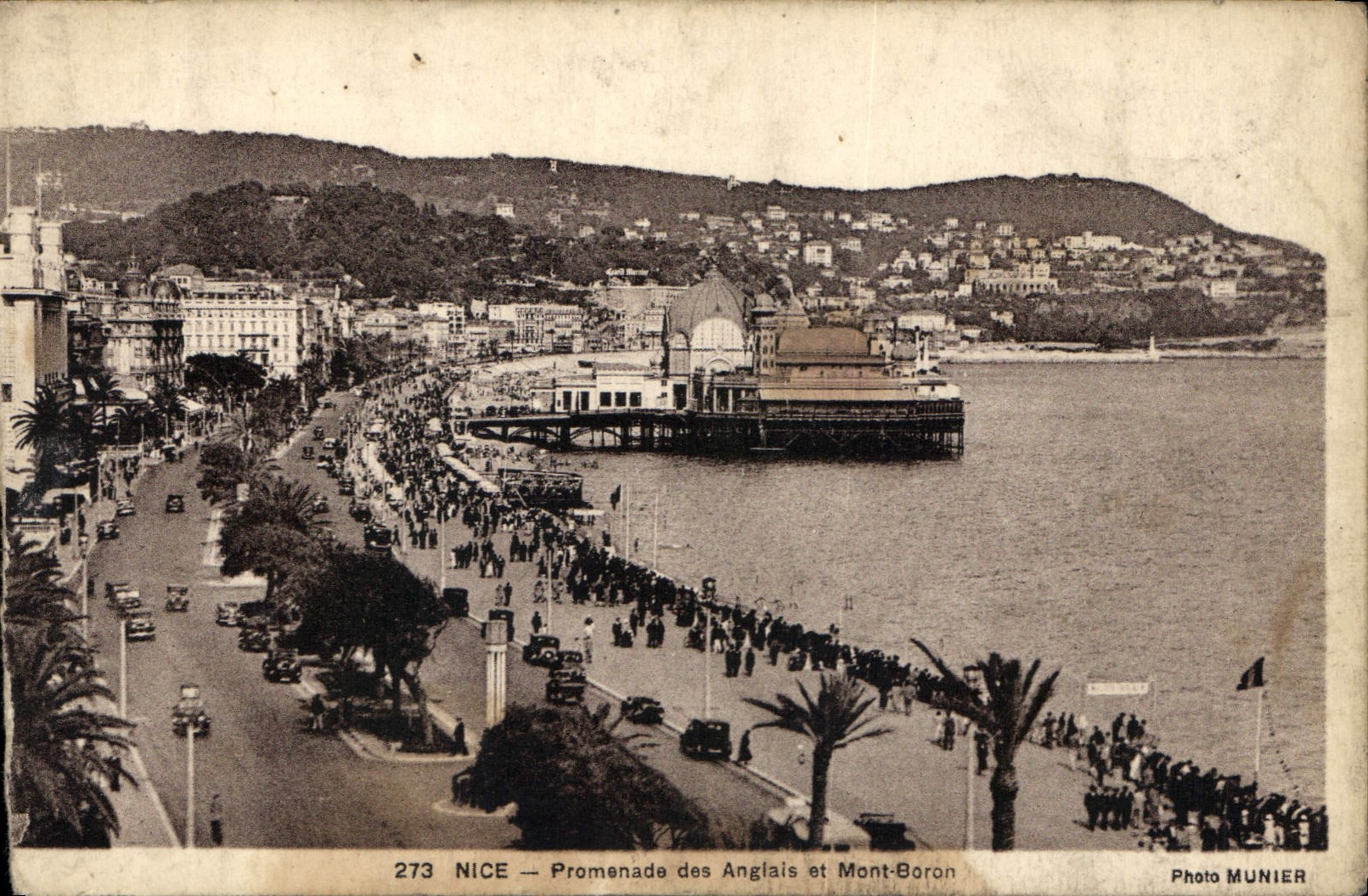 CPA Nice Promenade des Anglais et Mont Boron 
