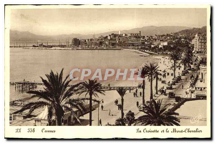 CPA Cannes La Croisette et le Mont Chevalier 