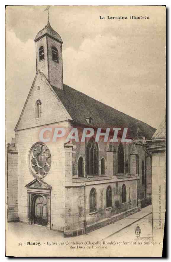 Nancy - Église des Cordeliers (Chapelle Ronde) renfermant les tombeaux des Ducs de Lorraine — La Lorraine illustrée, éditée par P. RICHARD & Cie, Nancy