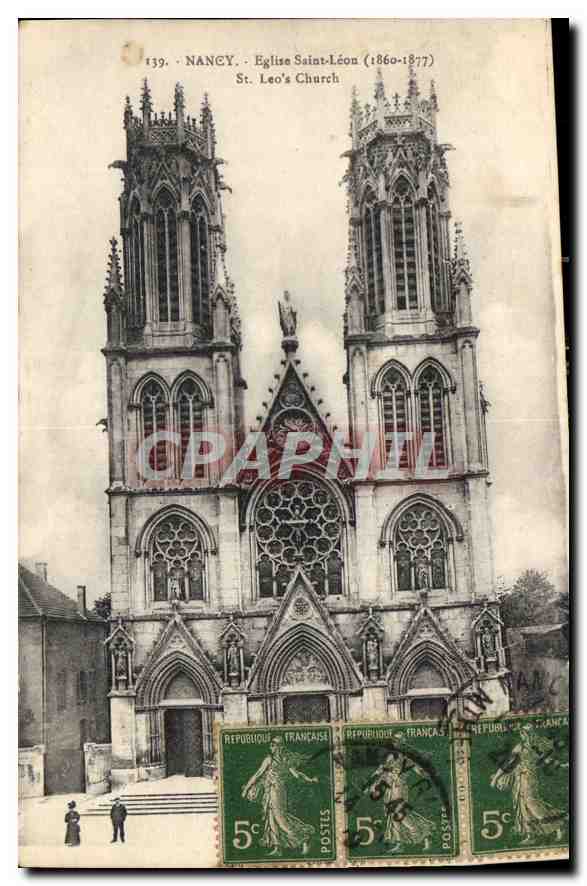 CPA Nancy Eglise Saint Leon 