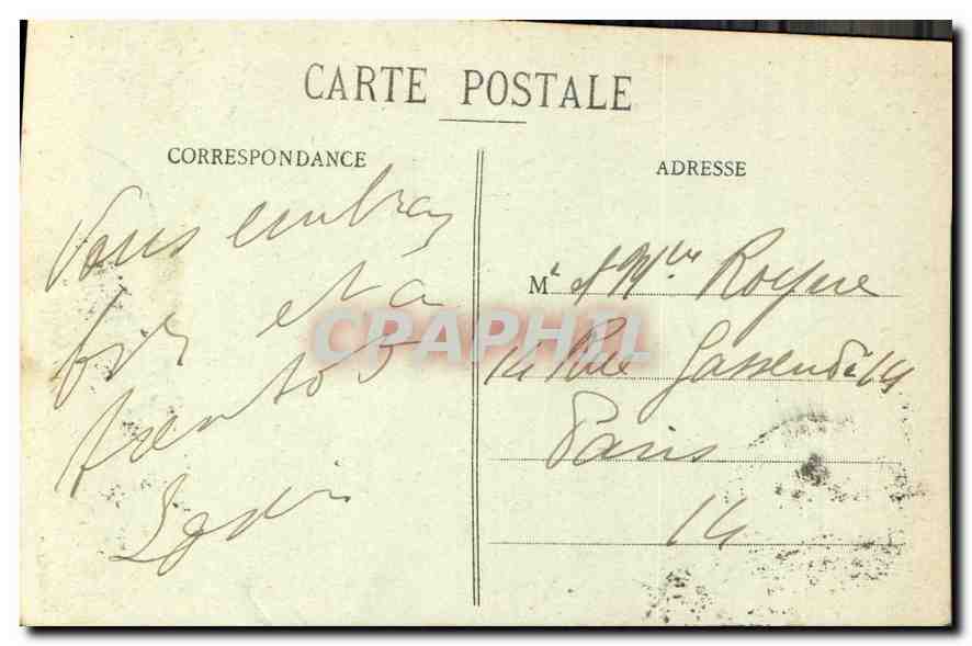 CPA Nancy Eglise Saint Leon  — Verso
