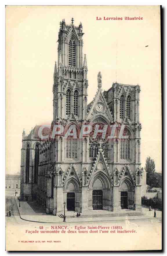 Nancy — Église Saint-Pierre (1885) — La Lorraine illustrée, n° 59, P. Helmlinger & Cie, impr. NANCY