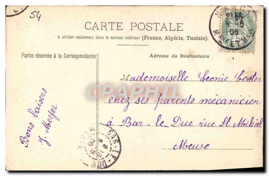 CPA Nancy Eglise des Cordeliers Mausolee de Rene II  — Rückseite