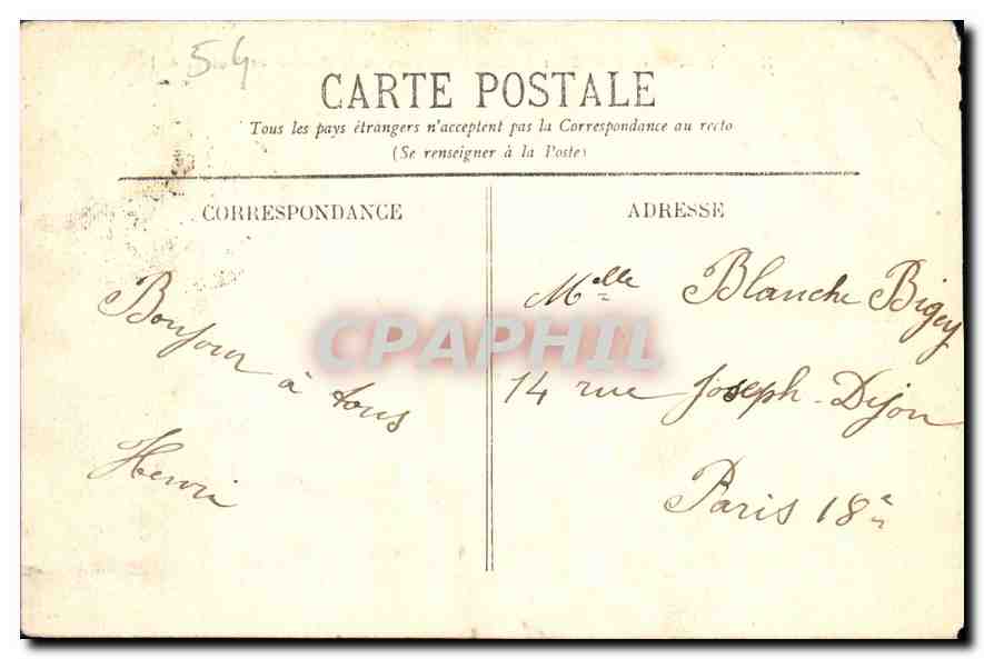 CPA Nancy Cure d'Air Saint Antoine Un COin de la Terrasse et Vue generale  — Rückseite