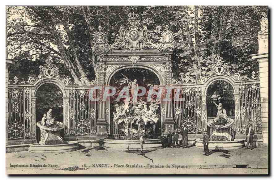CPA Nancy Place Stanislas Fontaine de Neptune 