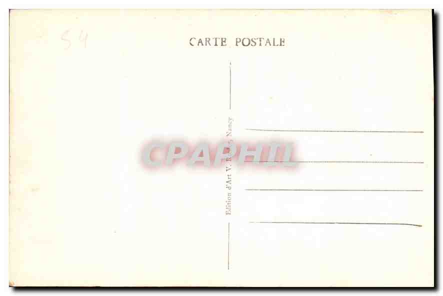 CPA Nancy Fontaine de Neptune  — Rückseite