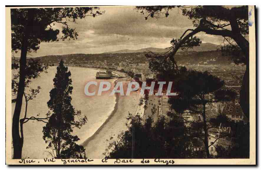 CPA Nice Vue generale et Baie des Anges 