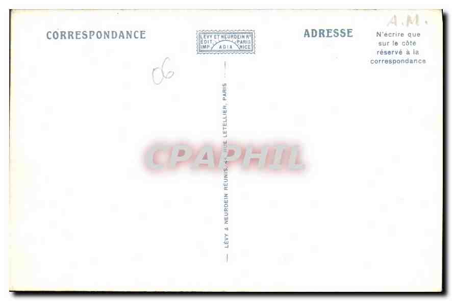CPA Ile Saint Honorat L'Ancien Monastere Fortifie  — Verso