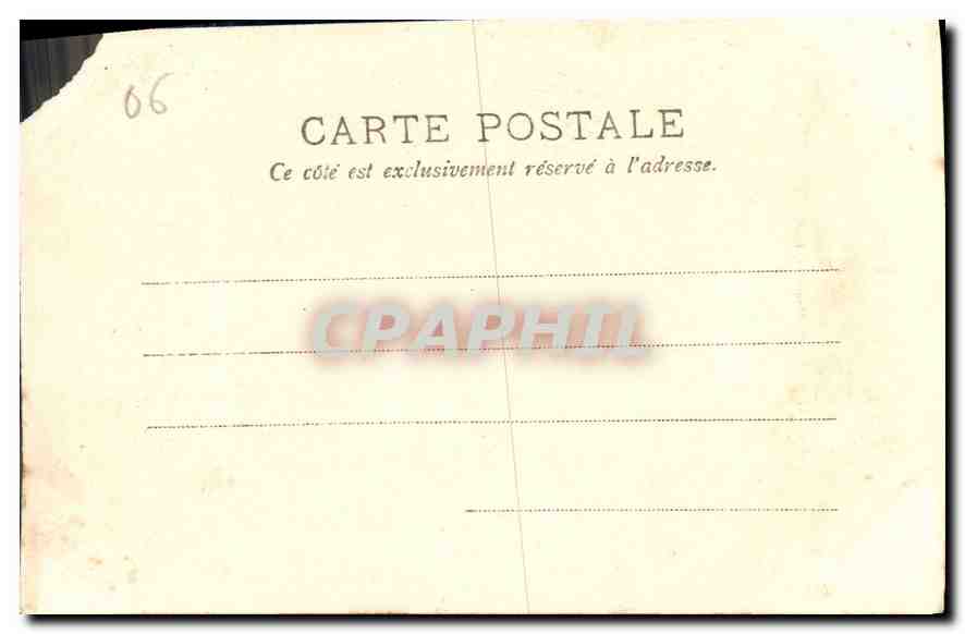 CPA Cannes Place de l'Hotel de Ville  — Verso