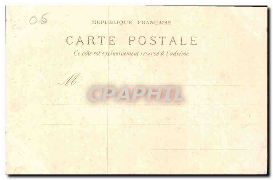 CPA Cannes Ile Saint Honorat Le Chateau  — Rückseite