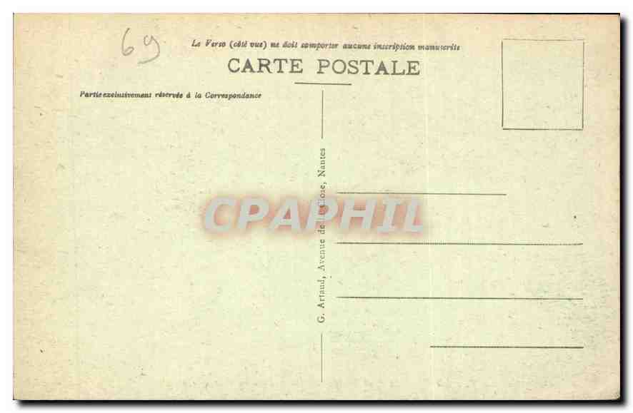 CPA Lyon Le Pont Wilson et l'Hotel Dieu au clair de Lune  — Verso