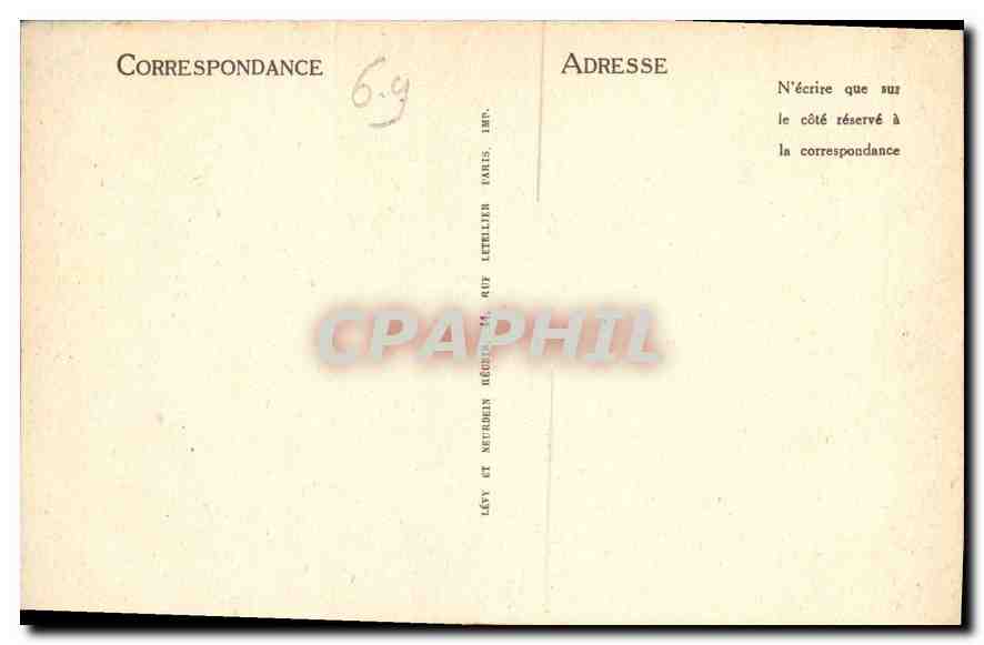 CPA Lyon Place des Cordeliers et Palais de la Bourse  — Verso