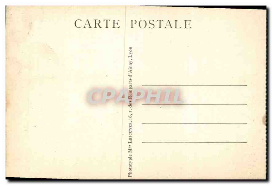 CPA Lyon Pont de la Guillotiere Hotel Dieu et coteau de Fourviere  — Verso