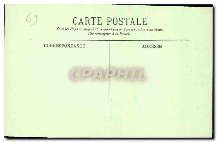 CPA Lyon La Prefecture  — Verso