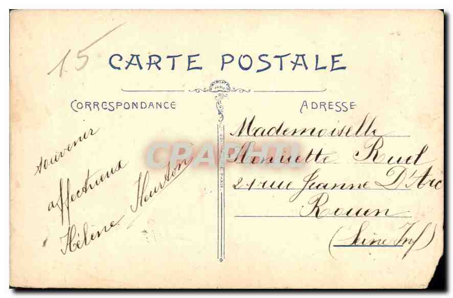 CPA Bonne Annee Fleurs — Rückseite
