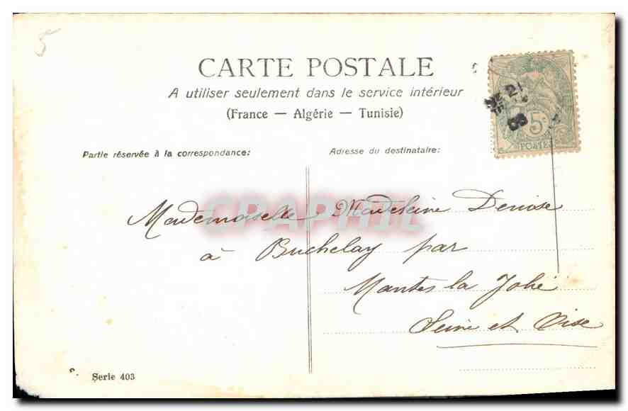 CPA Joyeuses Paques  — Rückseite