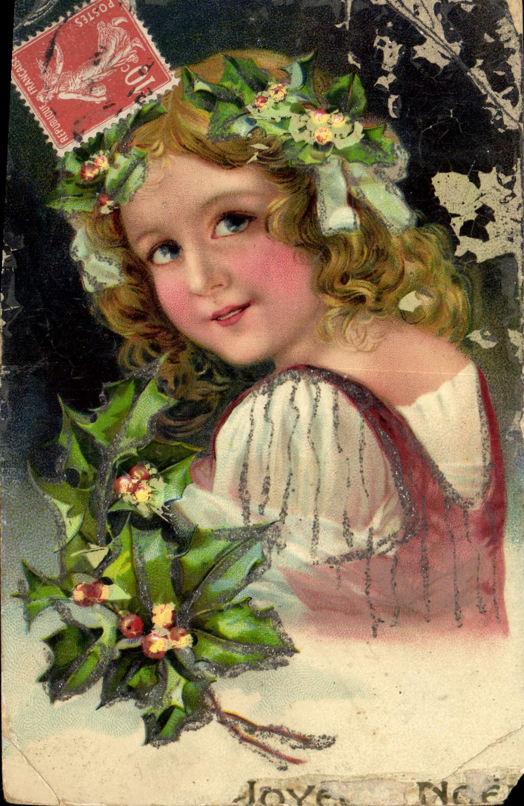 CPA Enfant Fleurs