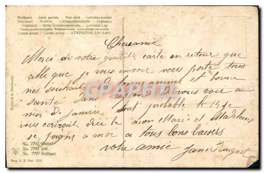 CPA Enfant Fleurs — Verso