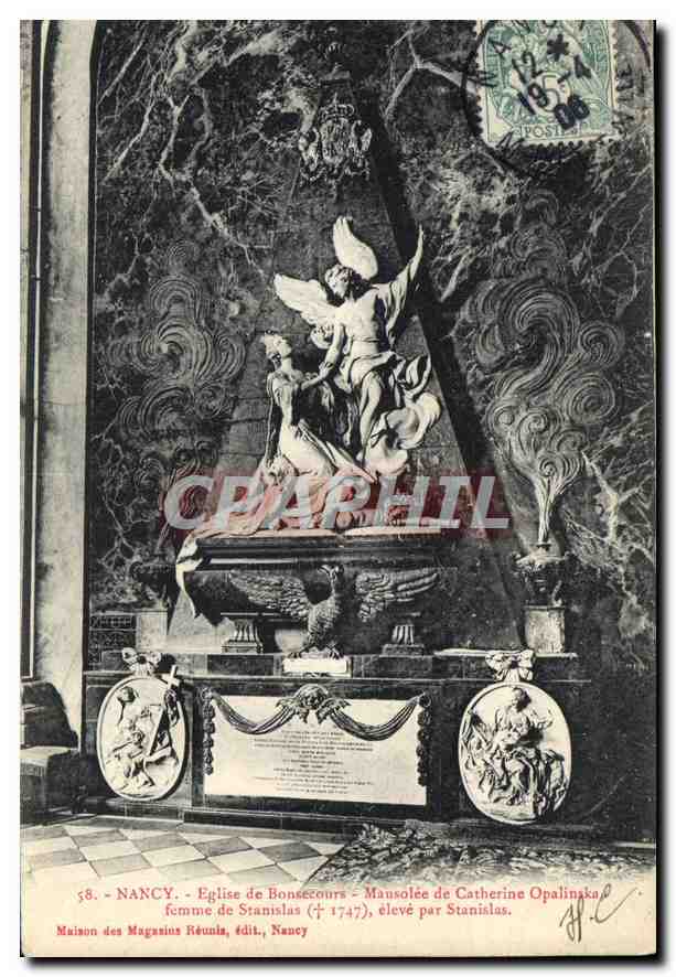 CPA Nancy Eglise de Bonsecours Mausolee de Catherine Opalinska 