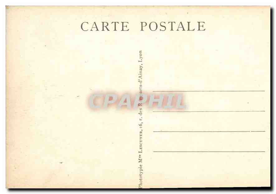 CPA Lyon Place de la Republique Monument Carnot  — Verso