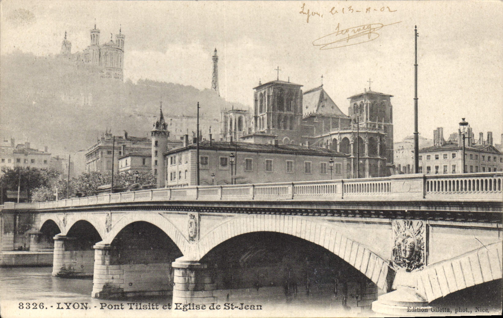 CPA Lyon Pont Tilsitt et Eglise de St Jean 