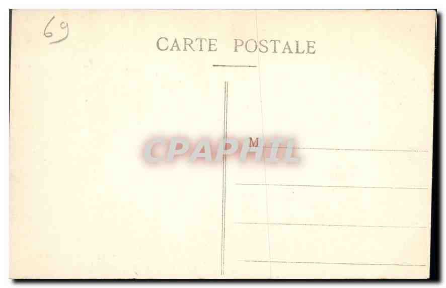 CPA Lyon Fontaine Bartholdi  — Verso