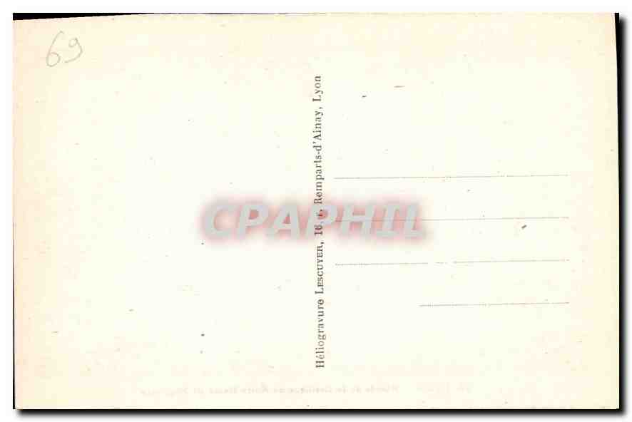 CPA Lyon Abside de la Basilique de Notre Dame de Fourviere  — Verso
