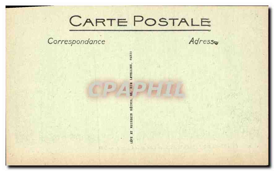 CPA Chateau de Pierrefonds Cote de la Chapelle  — Verso
